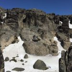 Marienrelief im Schnee