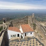 Blick von der Burganlage von Innen